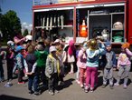 przedszkolacy u strażaków w Łobzowie (1)